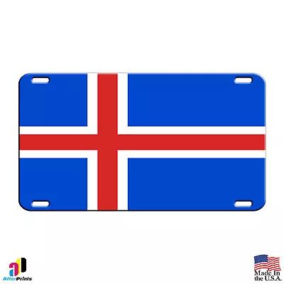 Iceland Country Flag License Plate Home Wall Decor Novelty Aluminum Metal Sign • $9.95