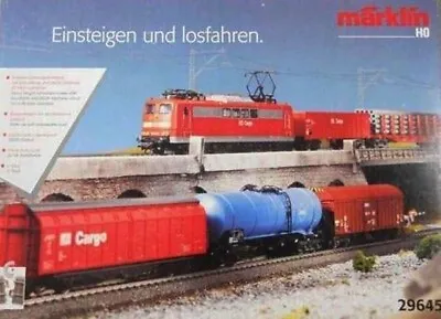 Marklin HO Cargo Freight Train Starter Set 29645 DB AG Delta; Era 5; German & En • $300