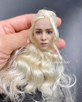 1/6 Daenerys Targaryen Head Sculpt Game Of Thrones For 12'' SUNTAN PHICEN Doll • $43.05