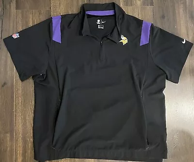 Minnesota Vikings Nike NFL On Field Jacket Men's Purple/Black Used 3XL XXXL 🏈 • $79.99