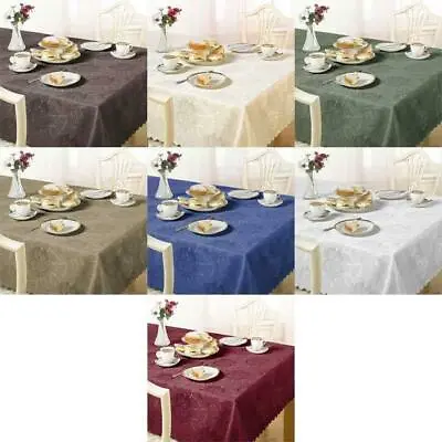 Clearance Bargain Damask Rose Tablecloth Napkins Various Colours & Sizes  • £3.99