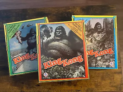 King Kong Set Of 3 Vintage Puzzles 1976 By HG Complete • $20