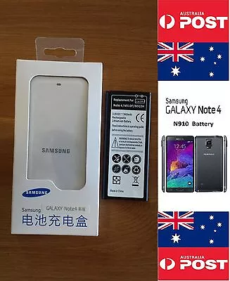 Samsung Note 4 N910 Retail White Charger Kit Dock + Replacement Battery - Local • $2900