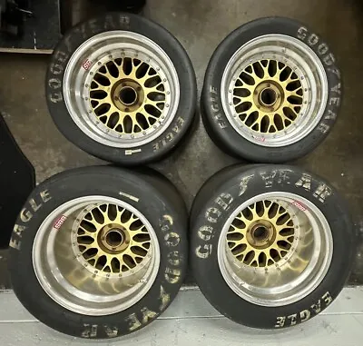 BBS Center Lock Race Wheels Porsche 935 Three Piece Modular Goodyear Tires • $12950