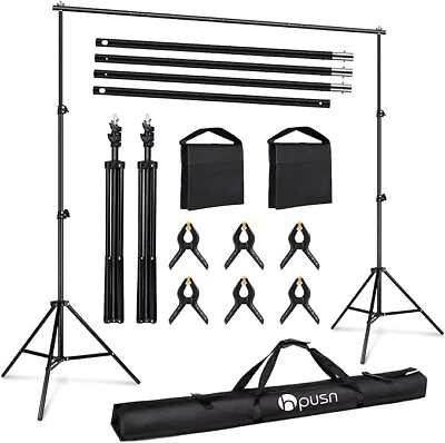 Backdrop Stand 10ft X 7ft Adjustable Photoshoot For Parties Photo Video Studio • $18.99