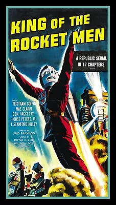 King Of The Rocket Men - Movie Poster Image - BIG MAGNET 3 X 5.5 Inches • $5.98