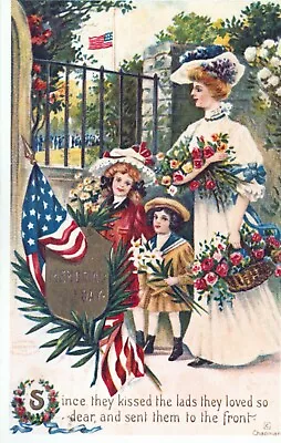 Memorial Day Postcard Since They Kissed Lads They Loved And Sent Them To Front • $7.50