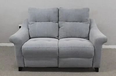 G Plan Riley Lagoon Cobalt Fabric Power Reclining 2 Seater Sofa RRP £2479 • £850