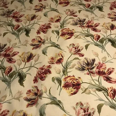 Laura Ashley Gosford Cranberry Fabric ( Per Metre ) • £35