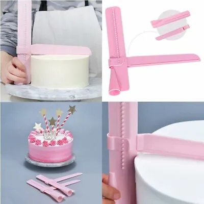 Cake Leveler Adjustable Cake Scraper Lcing Smoother Cake Kitchen ToolsA@~@ • £3.62