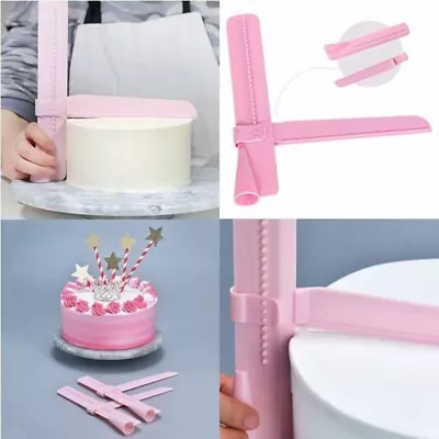 Cake Leveler Adjustable Cake Scraper Lcing Smoother Cake Kitchen ToolsA:da • £3.62