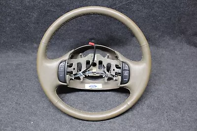 2000 2001 2002 2003 Ford F150 F250 Expedition Tan Leather Steering Wheel • $225