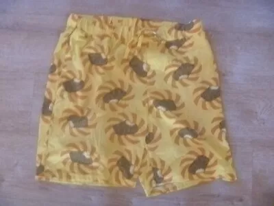 Golden Gaytime Streets Icecream Shorts Yellow Print Size L • $15