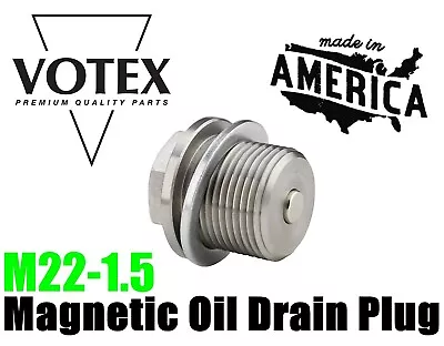 Stainless Steel Oil Drain Plug NEODYMIUM Magnet Dodge Ram Cummins 5.9 M22X1.5X18 • $29.99