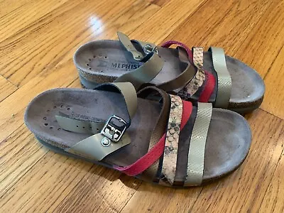 Mephisto Women's Sandals Size 38 Genuine Leather W/ Straps (US Size 8) Used • $24.99