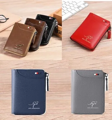 Men' Wallets RFID Blocking Multi Card Holder Bifold Wallet With Zipper • $8.23