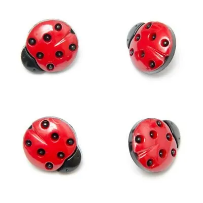 Ladybirds Ladybugs Button Shank Plastic Novelty Various Sizes • £1.52