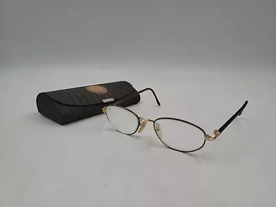 Vintage Fendi Eyeglasses Frames Model F504 Bronze/Gold Accents & Case W3 • $69.99