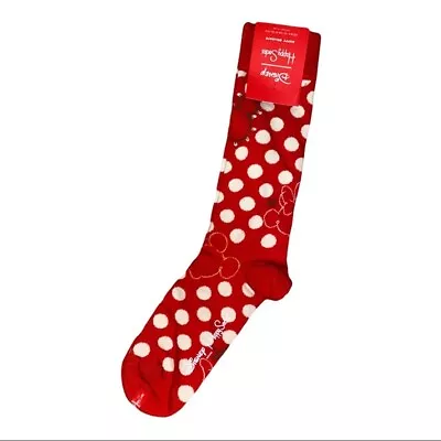 Happy Socks Disney Twinkle Twinkle Red Crew Socks Unisex Size 10-13 NWT • $13.99