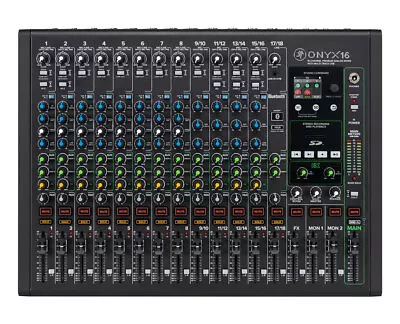 Mackie ONYX16 16-Channel Analog Mixer W/ Multi-Track USB PROAUDIOSTAR • $549.99