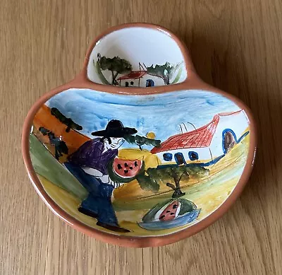 Vintage Olive Appetiser Dish Hand Painted Made In Portugal Tapas • £12.50