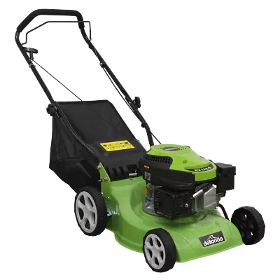 Dellonda Hand Propelled Petrol Lawnmower Grass Cutter 132cc 16 /40cm 4-Stroke • £214.69