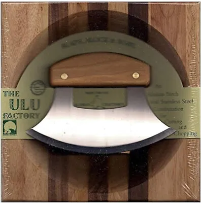 8  Block With Deep Dish Chopping Bowl And Alaskan Birch Handled Ulu • $67.99