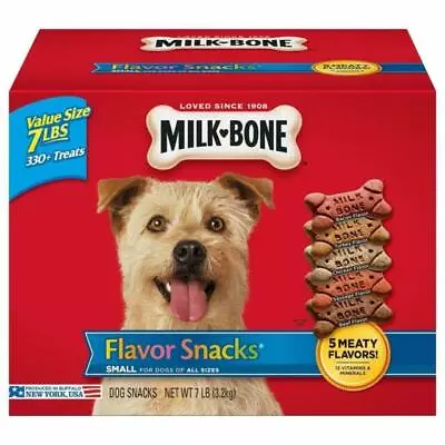 Milk-Bone Flavor Snacks Dog Treats Small Biscuits 7 Pound | Freeshiping • $21