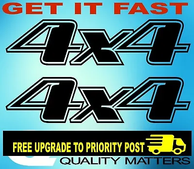 4x4 4wd Off Road DECALS Pair LARGE 300mm Stickers • $14.90