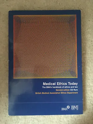 £5 • Buy Medical Ethics Today: Its Practice And Philosophy By BMA Ethics Department...