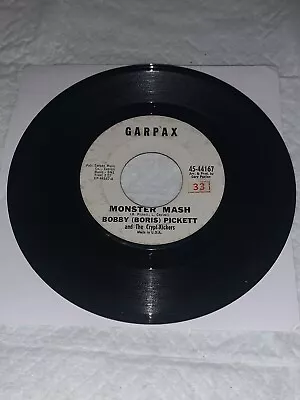 1962 MONSTER MASH Bobby Boris Pickett Single Vintage 45 RPM Record VG+ • $9.90