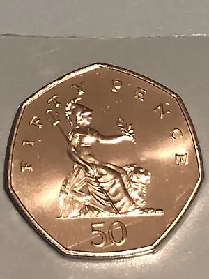 1993 50p Britannia Old Large Style Fifty Pence Coin. BUNC UK Uncirculated • £15