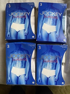 11 Pairs Of Jockey Classic Y-fronts - White And Blue - Size 38 • £25