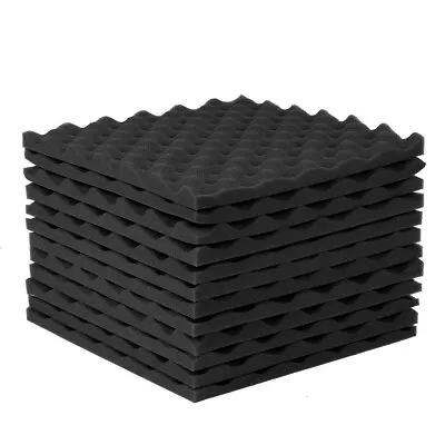 £7.49 • Buy 48PCS Black Grey Acoustic Wall Panels Studio Sound Proofing Foam Pads