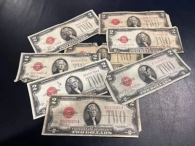 1928 Two Dollar Bills • Damaged Cull • Two Dollar ($2) Red Seal Notes • 1 Bill • $4.99