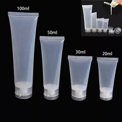 £3.19 • Buy 20-100ml Plastic Lotion Bottles Travel Cosmetic Body Hand Shampoo Containers HT