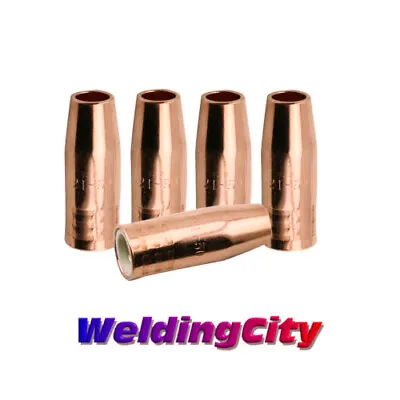 WeldingCity 5-pk MIG Welding Gun Nozzle 21-50 1/2  For Lincoln 100L Tweco Mini/1 • $22.49