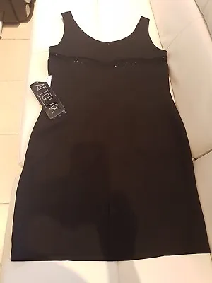£30 • Buy Black Cocktail/evening Dress Size 16  - After Six By Ronald Joyce -