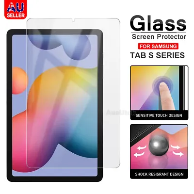 For Samsung Galaxy Tab S9 FE Ultra S8 S7 Plus S6 Tempered Glass Screen Protector • $13.95