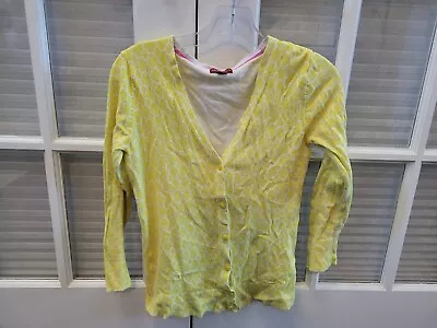 Women's Merona Size Small Yellow Cardigan 3/4 Sleeve Button Down • $14.99