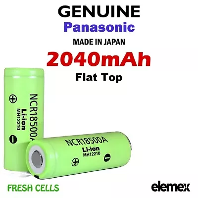 2x Panasonic NCR18500A 1950mAh 18500 /18490 Lithium Rechargeable Battery GENUINE • $28.90