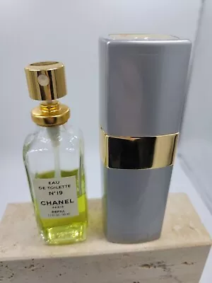 Vintage Chanel No. 19 Spray Eau De Toilette Rechargable 1.7 Oz RARE *NOT*NEW*SEE • $75