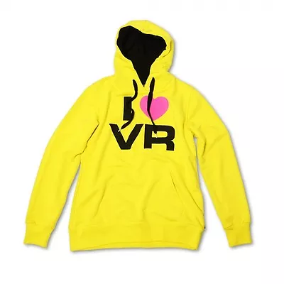 New Official Valentino Rossi VR46 Woman's Yellow Hoodie  VRWFL 539 01 • £59.99