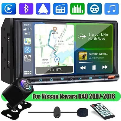 7  Car Stereo Radio CarPlay Bluetooth Head Unit For Nissan Navara D40 2007-2016 • $159.99