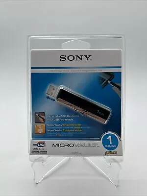 Sony Micro Vault Midi 1GB USB Flash Drive - USM1GJ - New Sealed • $23.85