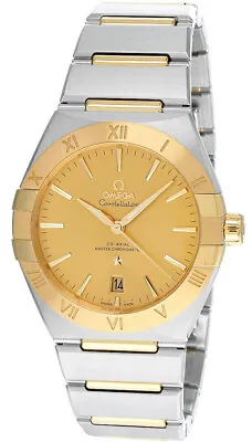 OMEGA Constellation 18K Yellow Gold Bracelet Men's Watch 131.20.39.20.08.001 • $8319