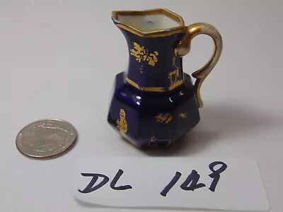 Crown Derby ? Traditional Imari Mini Miniature Pitcher Blue & Gold • $39.99