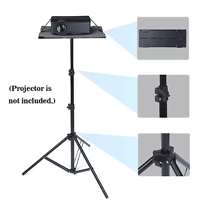 Laptop Tripod Stand Projector Bracket Adjustable Height With Tripod Tray DD K0O3 • £17.57