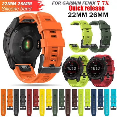 For Garmin Fenix 5/5X Plus 6/6X Pro Silicone Strap Replacement Sport Band + Tool • $19.28