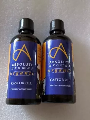 2xAbsolute Aromas Organic Carrier Oils - Almond Castor Sunflower Hemp Jojoba • £10